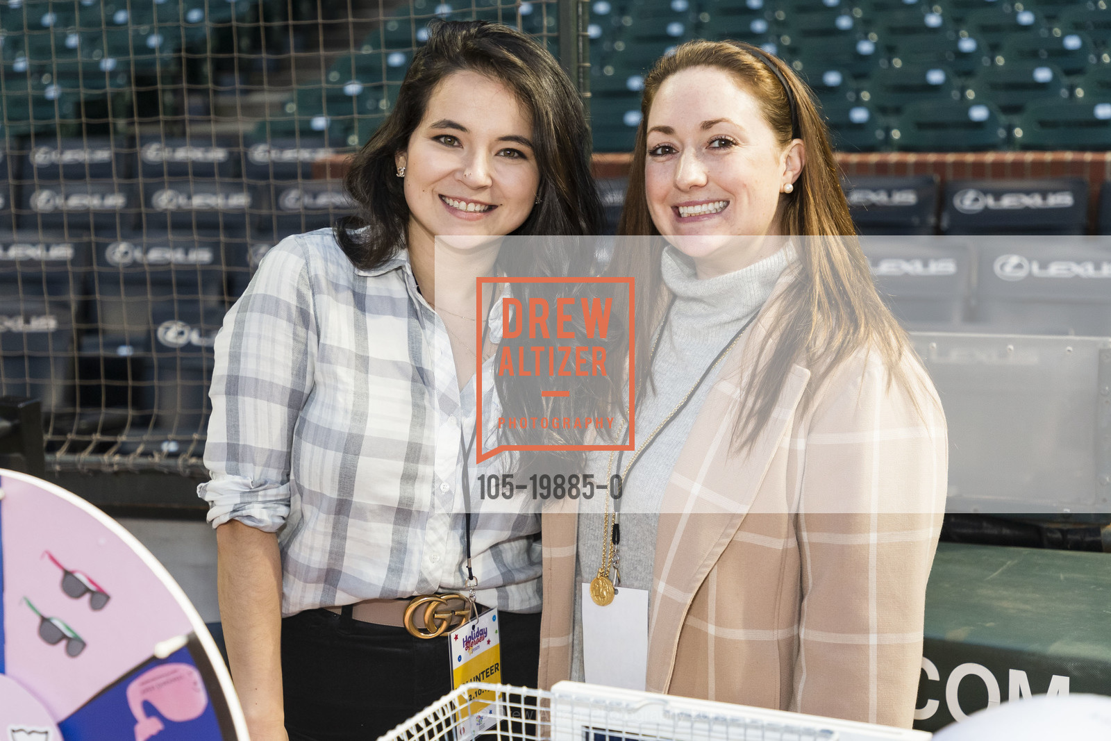 Emily Nakano, Bridget Mahoney, Holiday Heroes 2019, Oracle Park. 24 willie mays plaza, December 10th, 2019, Photo #105-19885-0 Emily Nakano, Bridget Mahoney, Photo #105-19885-0