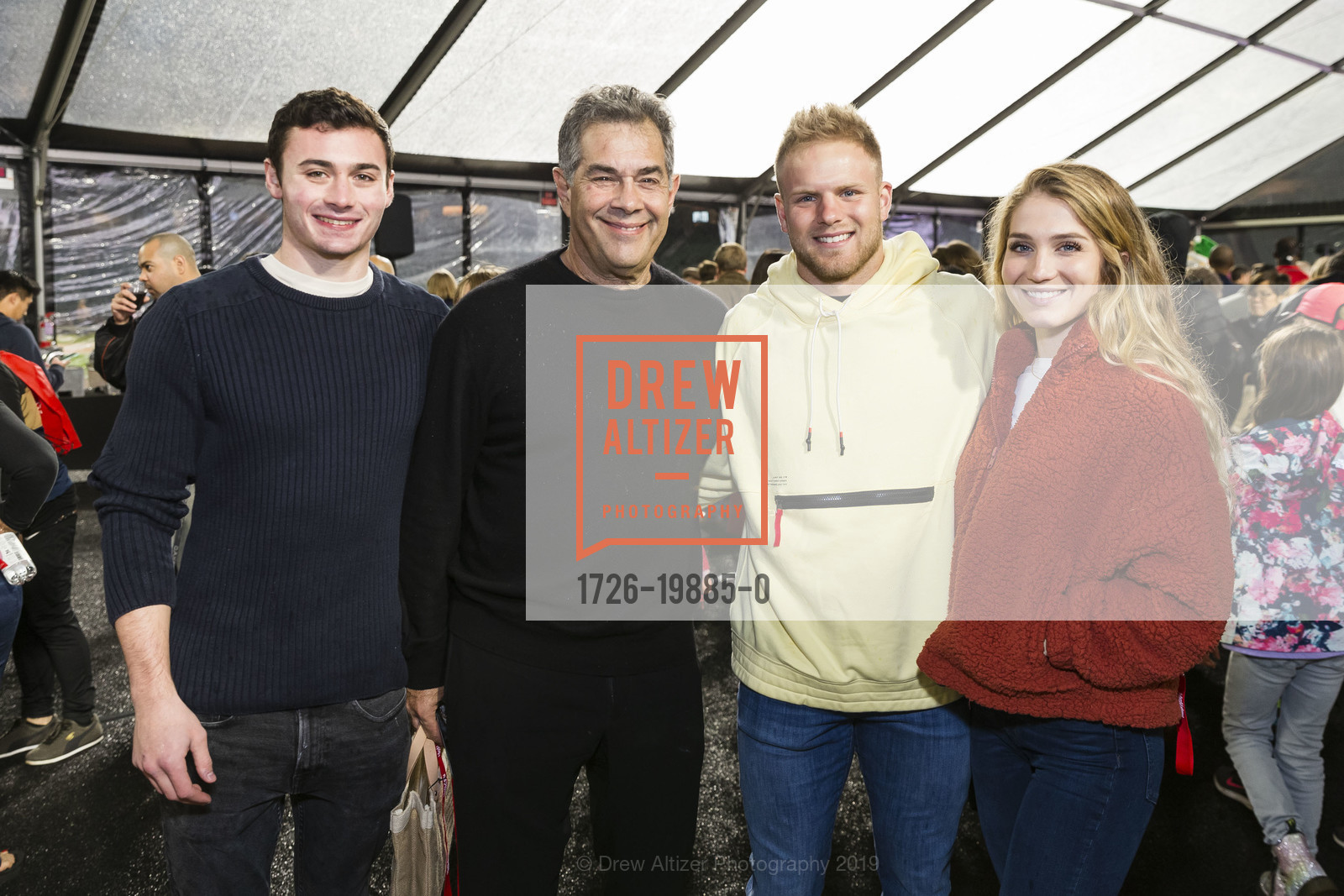 Sam Schwartz, Steve Baker, Dallin Leavitt, Josie Leavitt, Holiday Heroes 2019, Oracle Park. 24 willie mays plaza, December 10th, 2019, Photo #1726-19885-0 Sam Schwartz, Steve Baker, Dallin Leavitt, Josie Leavitt, Photo #1726-19885-0