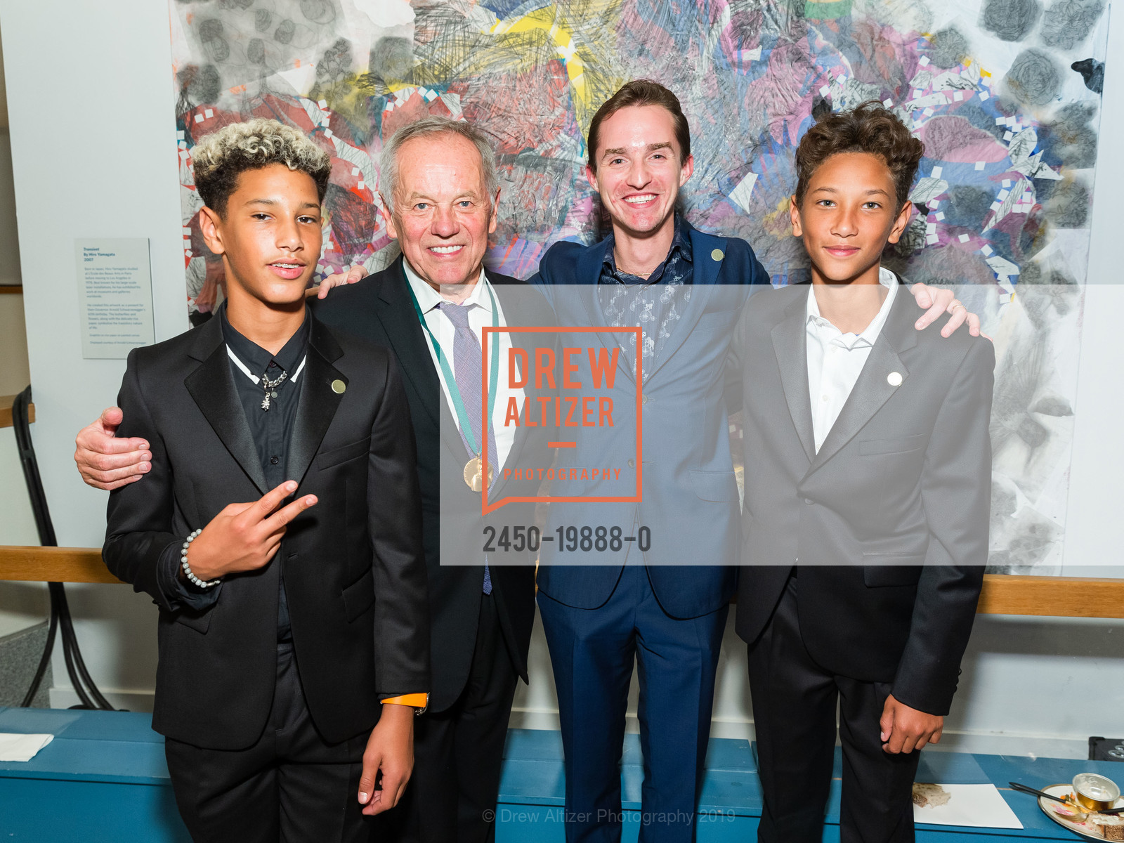 Olver Puck, Wolfgang Puck, Byron Puck, Alexander Puck, 13th Annual California Hall of Fame Ceremony, California Museum. 1020 O St., Sacramento CA 95814, December 10th, 2019, Photo #2450-19888-0 Olver Puck, Wolfgang Puck, Byron Puck, Alexander Puck, Photo #2450-19888-0