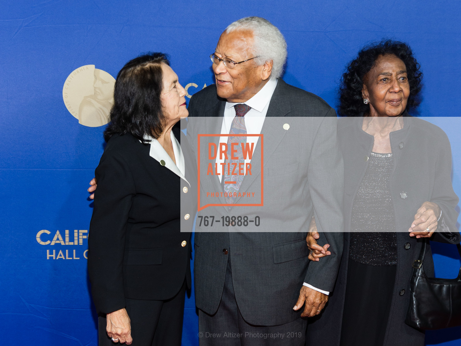 Dolores Huerta, Reverend James M. Lawson Jr., Dorothy Lawson, 13th Annual California Hall of Fame Ceremony, California Museum. 1020 O St., Sacramento CA 95814, December 10th, 2019, Photo #767-19888-0 Dolores Huerta, Reverend James M. Lawson Jr., Dorothy Lawson, Photo #767-19888-0