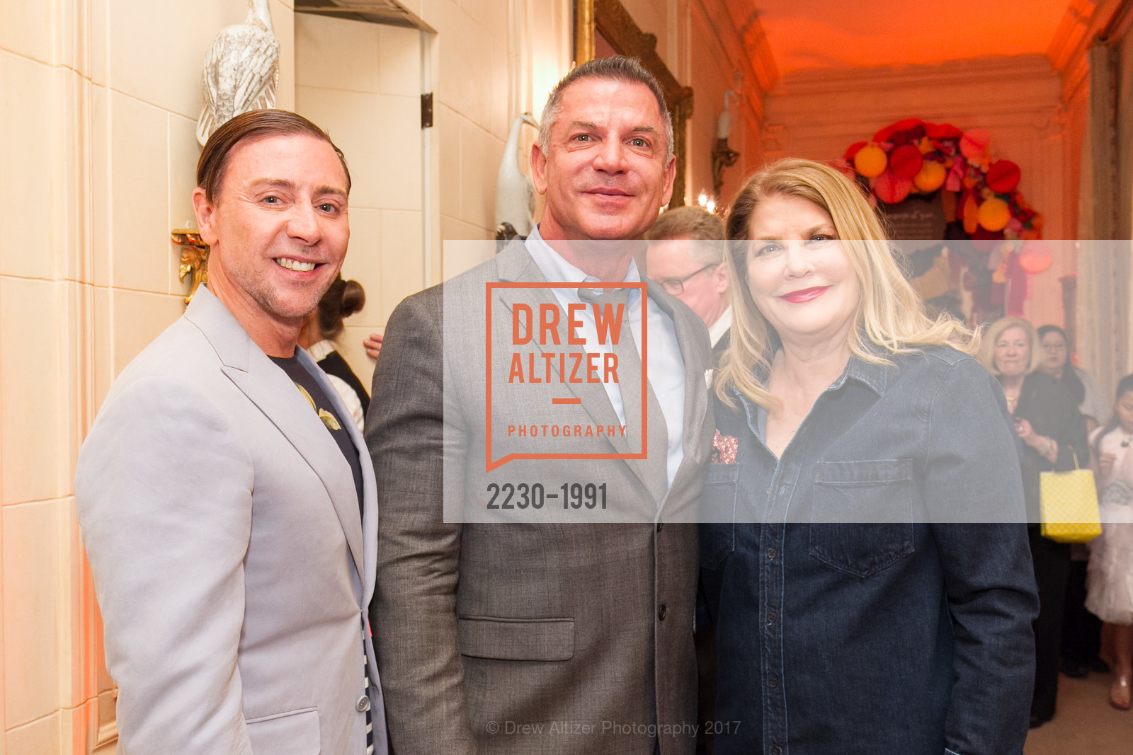 Mark Rhoades, David Kensington, Linda Gordon, Glogau Teddy Bear Rescue Fund Hosts The Snuggly Soiree, Private Residence, March 23rd, 2017, Photo #2230-1991 Mark Rhoades, David Kensington, Linda Gordon, Photo #2230-1991