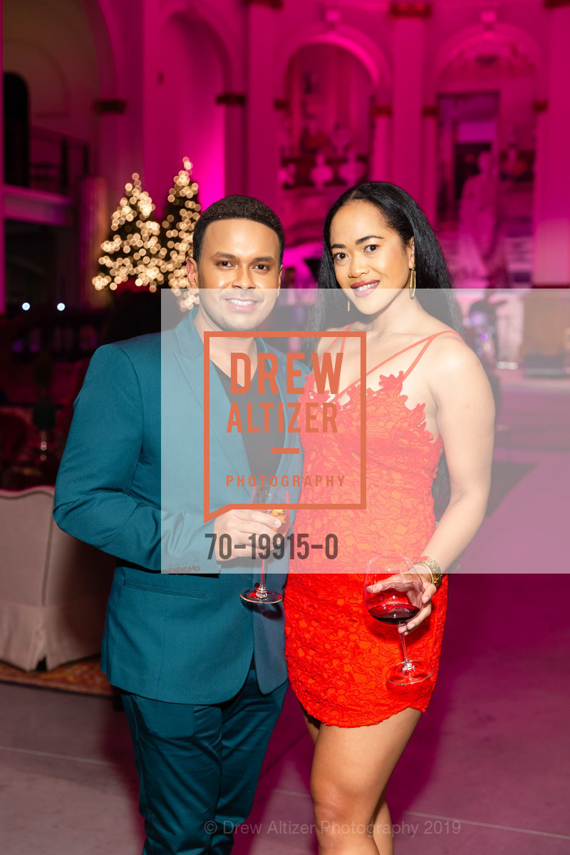 Kris Singh, Diane Rose, Maximus Holiday Party 2019, St. Joseph's Art Society. 1401 Howard St, December 13th, 2019, Photo #70-19915-0 Kris Singh, Diane Rose, Photo #70-19915-0