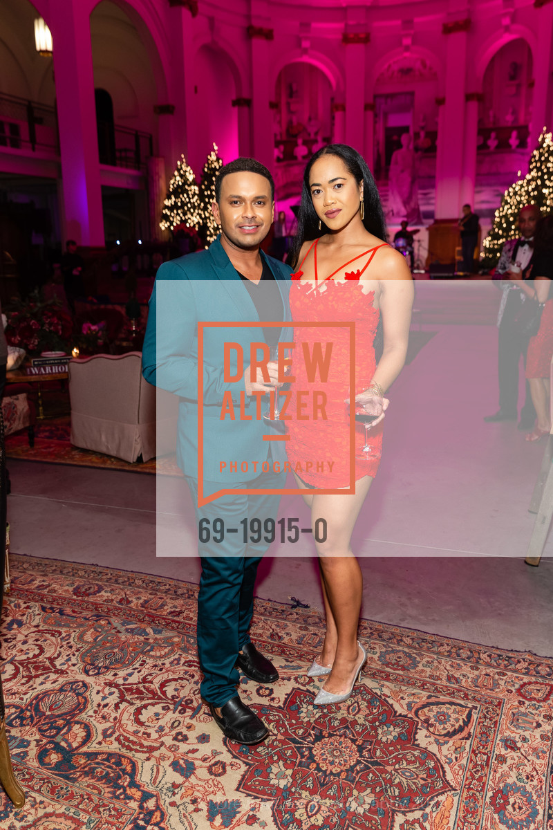 Kris Singh, Diane Rose, Maximus Holiday Party 2019, St. Joseph's Art Society. 1401 Howard St, December 13th, 2019, Photo #69-19915-0 Kris Singh, Diane Rose, Photo #69-19915-0