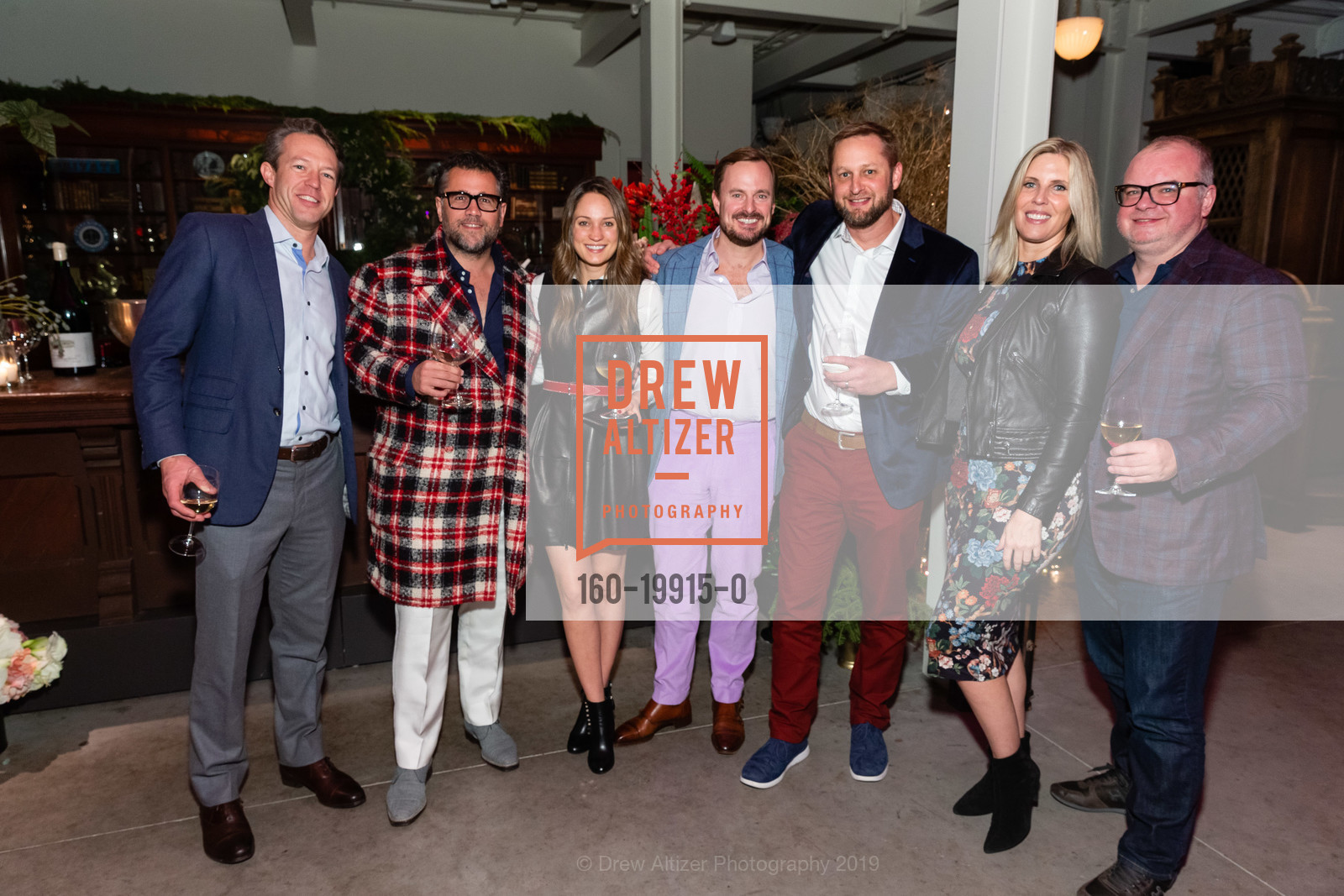 Rob Rosania, Christopher Bass, Seth Mallen, Maximus Holiday Party 2019, St. Joseph's Art Society. 1401 Howard St, December 13th, 2019, Photo #160-19915-0 Rob Rosania, Christopher Bass, Seth Mallen, Photo #160-19915-0