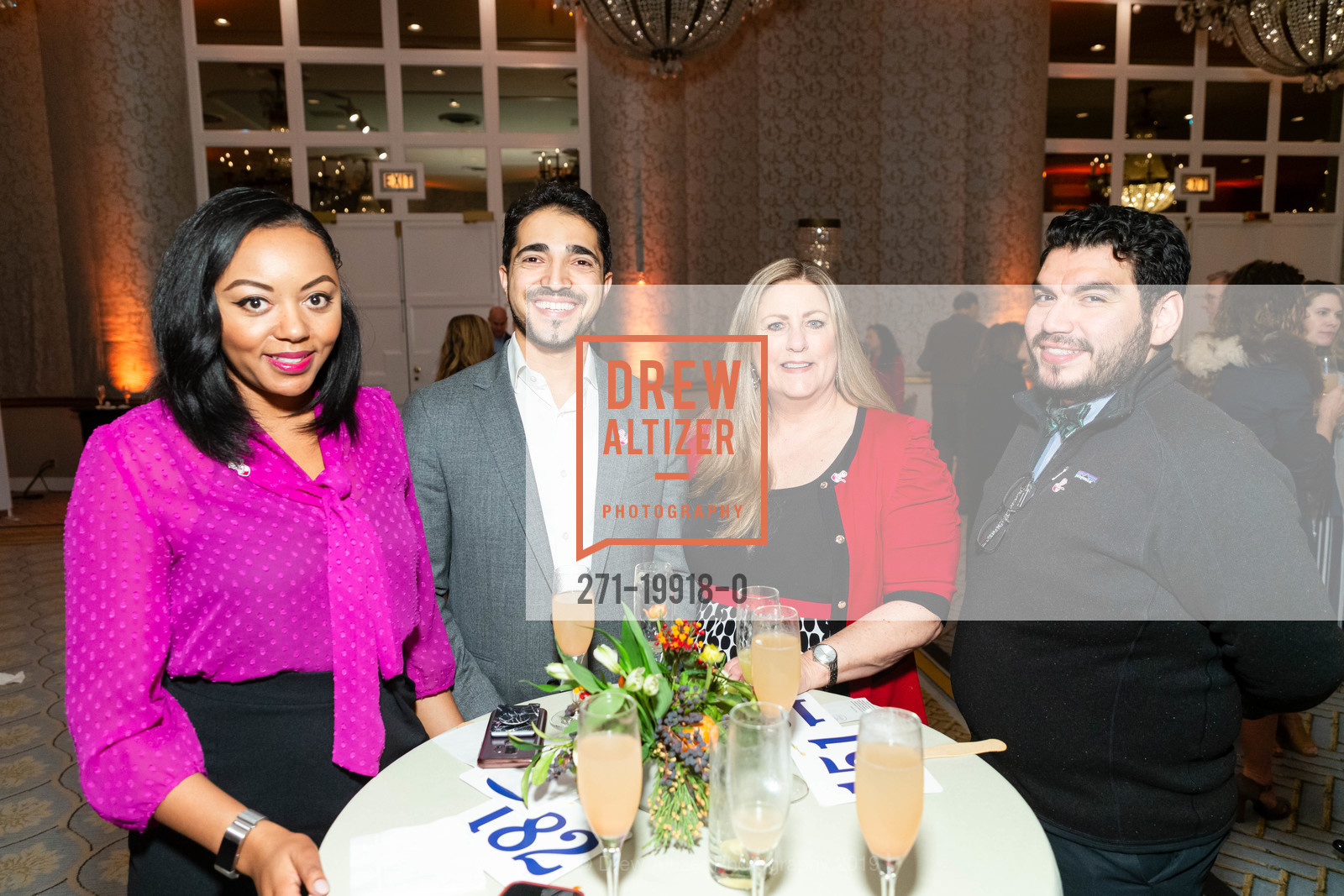 Erika Boulding, Sami Gowara, Janine Frisk, Jesse Cuevas, Project Open Hand's Hand to Hand Luncheon, Fairmont, December 12th, 2019, Photo #271-19918-0 Erika Boulding, Sami Gowara, Janine Frisk, Jesse Cuevas, Photo #271-19918-0