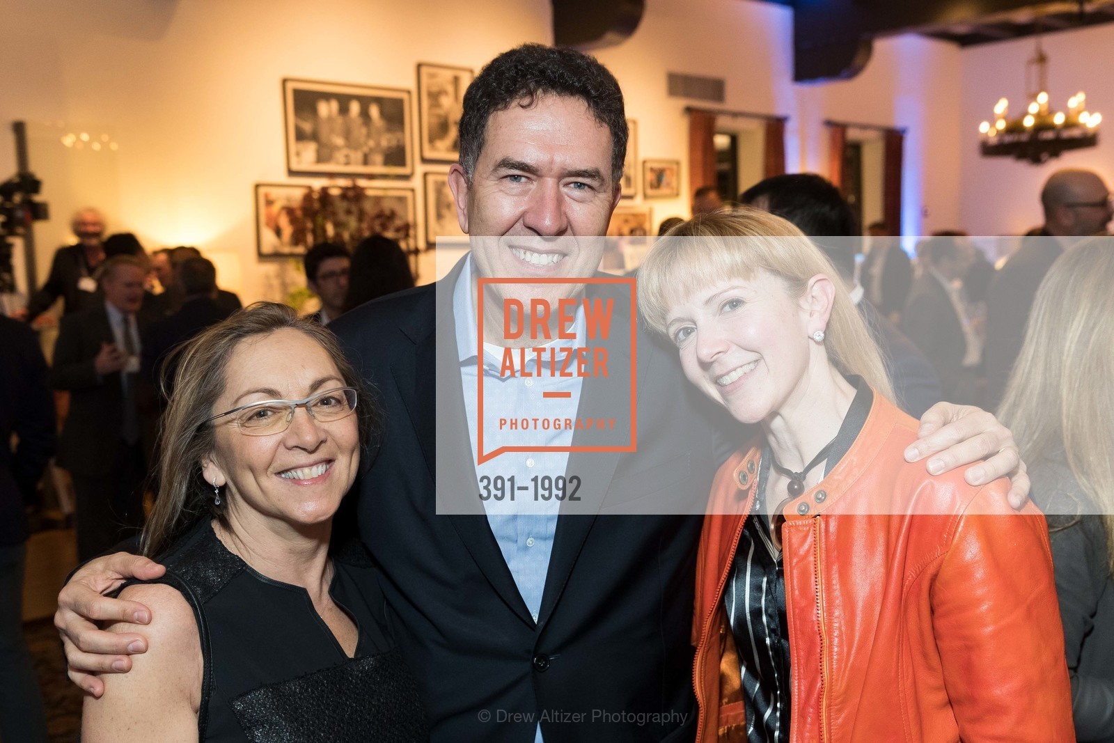 Zeynet Sonmez, Murat Sonmez, Wendy Spies, Opening Reception for World Economic Forum Center at Presidio Officers’ Club hosted by Marc Benioff, Presidio Officers' Club, Photo #391-1992 Zeynet Sonmez, Murat Sonmez, Wendy Spies, Photo #391-1992