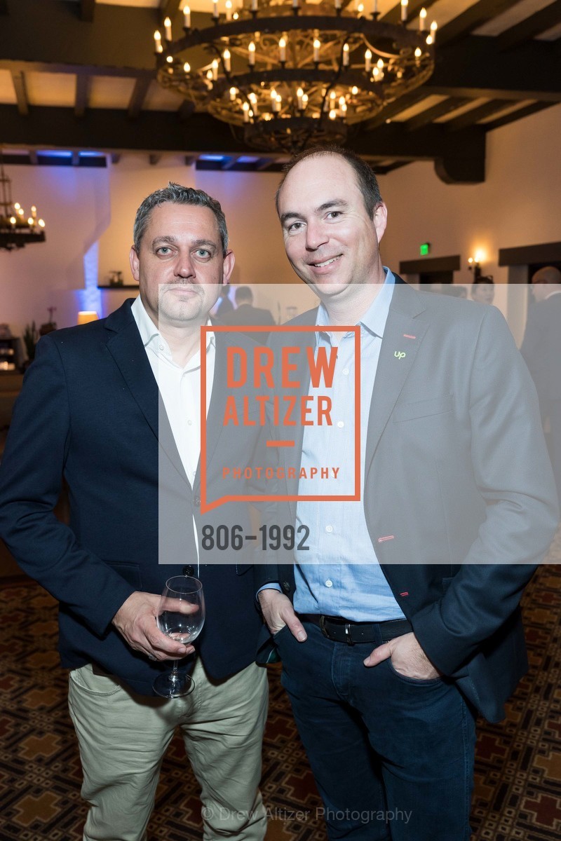 Dominic Waughray, STephane Kasriel, Opening Reception for World Economic Forum Center at Presidio Officers’ Club hosted by Marc Benioff, Presidio Officers' Club, Photo #806-1992 Dominic Waughray, STephane Kasriel, Photo #806-1992