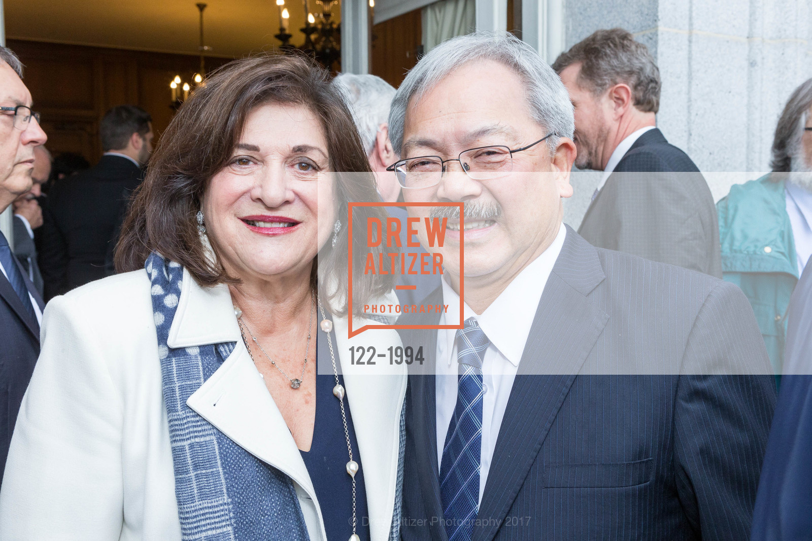 Valerie Roumeliotes, Ed Lee, Greek Independence Day Official Greek Flag Raising Ceremony, City Hall. 1 Dr Carlton B Goodlett Pl, March 24th, 2017
