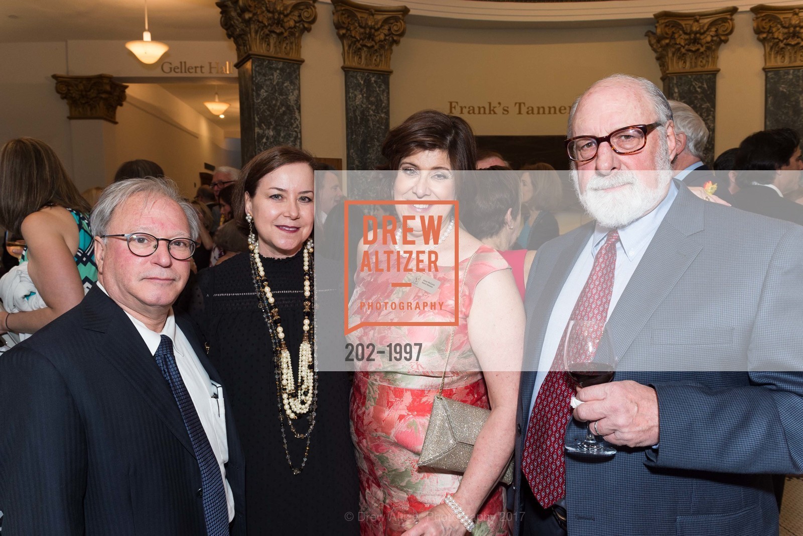 Stu Soffer, Susan Field, Anne McCune, Edward Klinenberg, Ronald McDonald House at Stanford's 2017 House Party!, "Expect the Unexpected", San Mateo County History Museum and it's square. 2200 Broadway Redwood City, California 94063, April 1st, 2017, Photo #202-1997 Stu Soffer, Susan Field, Anne McCune, Edward Klinenberg, Photo #202-1997