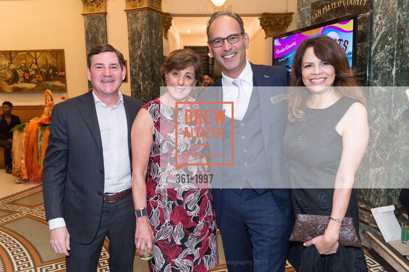 Jeff Silk, Naomi Silk, Scott Rodrick, Jenny Rodrick, Ronald McDonald House at Stanford's 2017 House Party!, "Expect the Unexpected", San Mateo County History Museum and it's square. 2200 Broadway Redwood City, California 94063, April 1st, 2017, Photo #361-1997 Jeff Silk, Naomi Silk, Scott Rodrick, Jenny Rodrick, Photo #361-1997