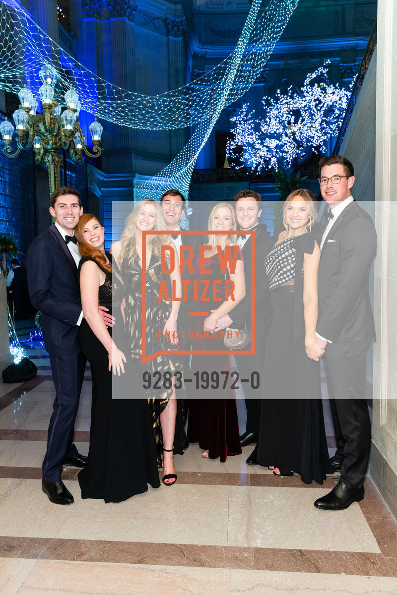 Michael Carson, Sabrina Werby, Katie Kelly, Chris Duval, Elizabeth Russell, Kort Peterson, Katie de Haas, Kevin Anderson, SF Ballet Opening Night Gala 2020, War Memorial. 1 Dr Carlton B Goodlett Pl 94102, Photo #9283-19972-0 Michael Carson, Sabrina Werby, Katie Kelly, Chris Duval, Elizabeth Russell, Kort Peterson, Katie de Haas, Kevin Anderson, Photo #9283-19972-0