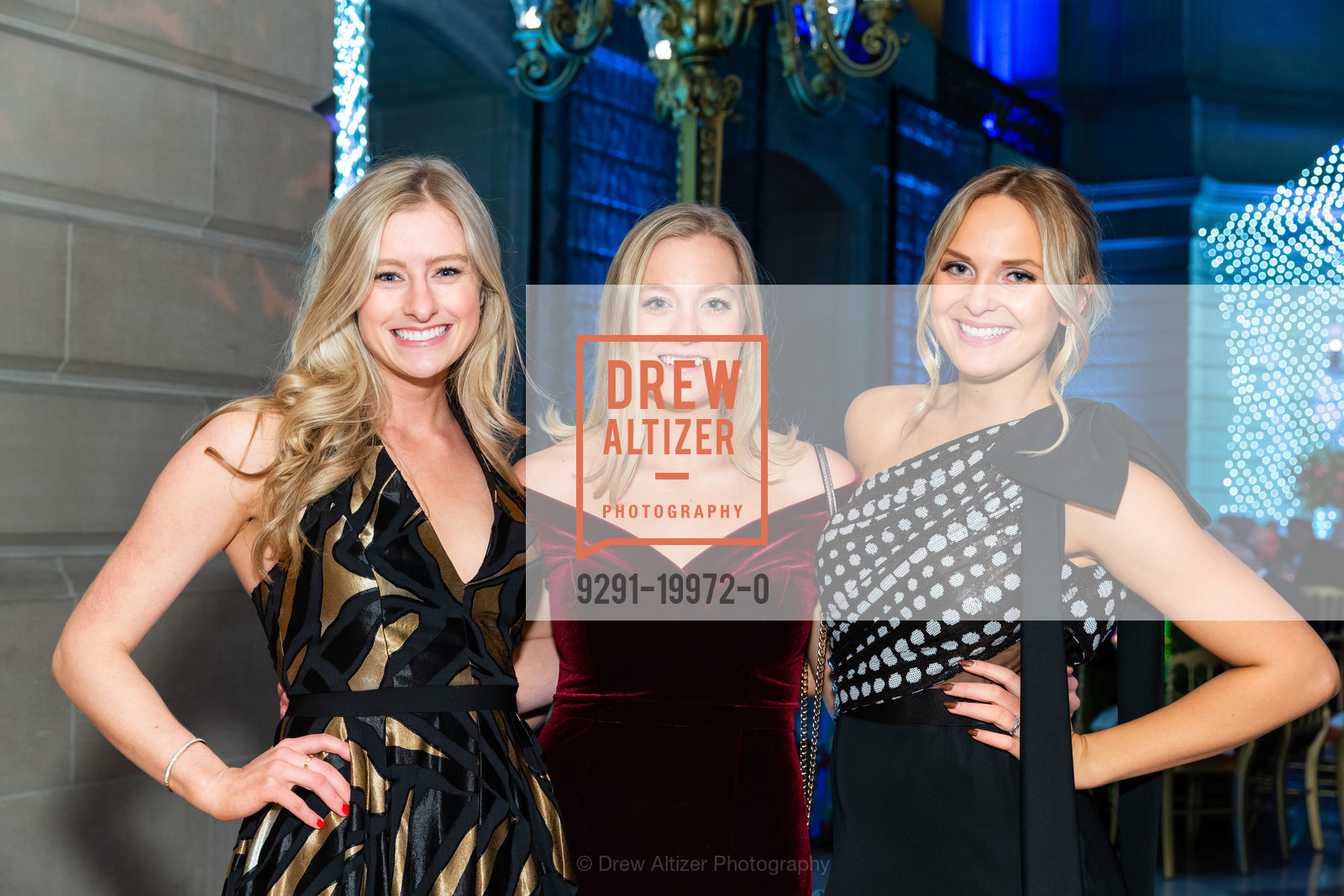Katie Kelly, Elizabeth Russell, Katie de Haas, SF Ballet Opening Night Gala 2020, War Memorial. 1 Dr Carlton B Goodlett Pl 94102, Photo #9291-19972-0 Katie Kelly, Elizabeth Russell, Katie de Haas, Photo #9291-19972-0