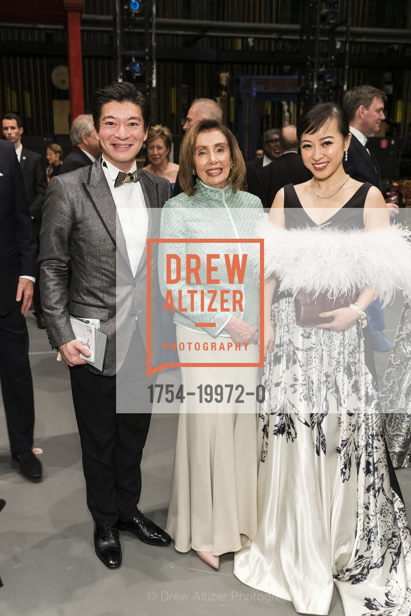 Andrew Chung, Nancy Pelosi, Coral Chung, SF Ballet Opening Night Gala 2020, War Memorial. 1 Dr Carlton B Goodlett Pl 94102, Photo #1754-19972-0 Andrew Chung, Nancy Pelosi, Coral Chung, Photo #1754-19972-0