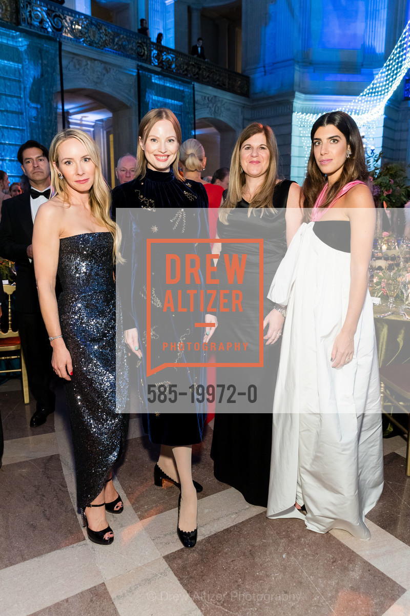 Carson Eltoukhy, Julia Milner, Lorraine Twohill, Mariel Sholem, SF Ballet Opening Night Gala 2020, War Memorial. 1 Dr Carlton B Goodlett Pl 94102, Photo #585-19972-0 Carson Eltoukhy, Julia Milner, Lorraine Twohill, Mariel Sholem, Photo #585-19972-0