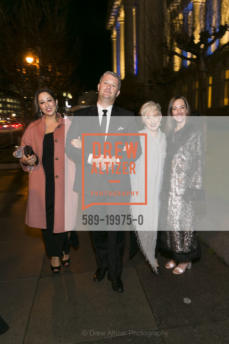 Genevieve Castro, Matt, Albina, Amy Dellinger, SF Ballet ENCORE! Opening Night Gala 2020, City Hall. 1 Dr Carlton B Goodlett Pl, Photo #589-19975-0 Genevieve Castro, Matt, Albina, Amy Dellinger, Photo #589-19975-0
