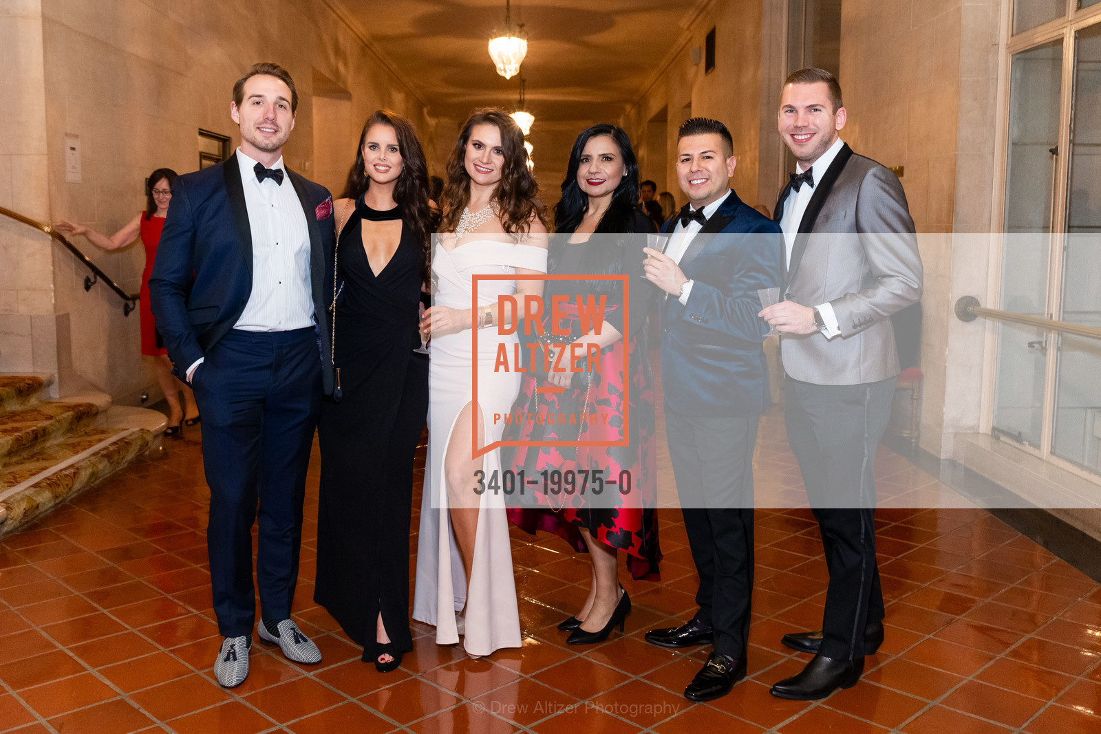 AJ Cawood, Christina Skalskaya, Alan Martinez, Patrick Dustmann, SF Ballet ENCORE! Opening Night Gala 2020, City Hall. 1 Dr Carlton B Goodlett Pl, Photo #3401-19975-0 AJ Cawood, Christina Skalskaya, Alan Martinez, Patrick Dustmann, Photo #3401-19975-0