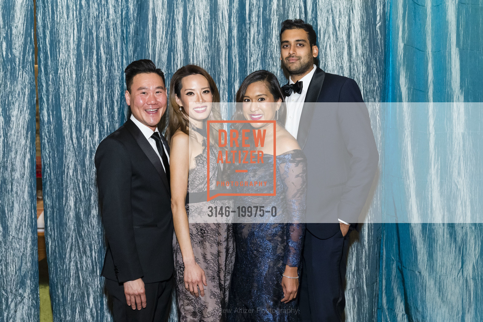 Jerry Chen, Jane Yu, Nisha Baxi, Neel Mehta, SF Ballet ENCORE! Opening Night Gala 2020, City Hall. 1 Dr Carlton B Goodlett Pl, Photo #3146-19975-0 Jerry Chen, Jane Yu, Nisha Baxi, Neel Mehta, Photo #3146-19975-0