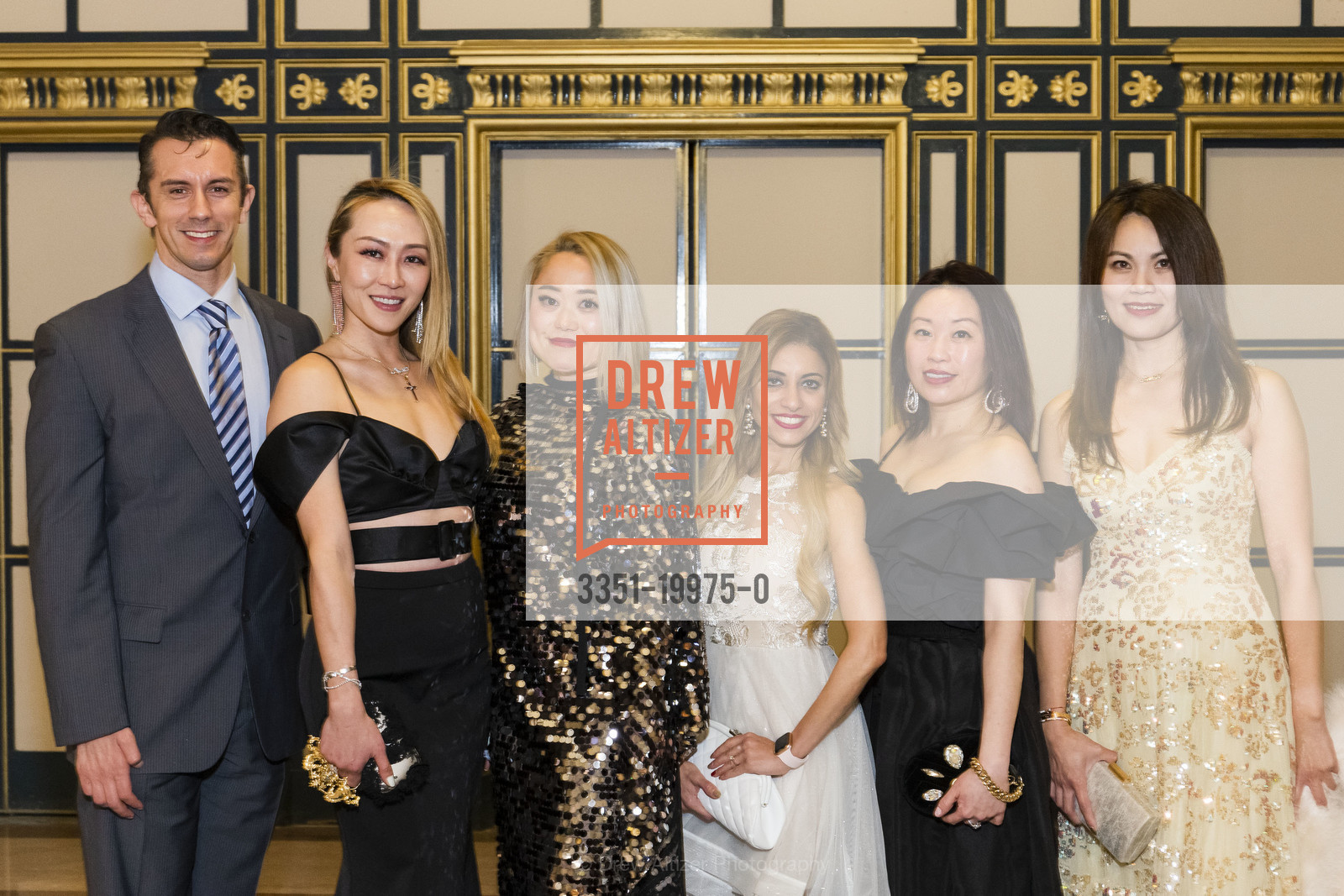 Joseph Nusairat, Rachel Chang, Lily Li, Kathleen Chou, Irene Lin, SF Ballet ENCORE! Opening Night Gala 2020, City Hall. 1 Dr Carlton B Goodlett Pl, Photo #3351-19975-0 Joseph Nusairat, Rachel Chang, Lily Li, Kathleen Chou, Irene Lin, Photo #3351-19975-0