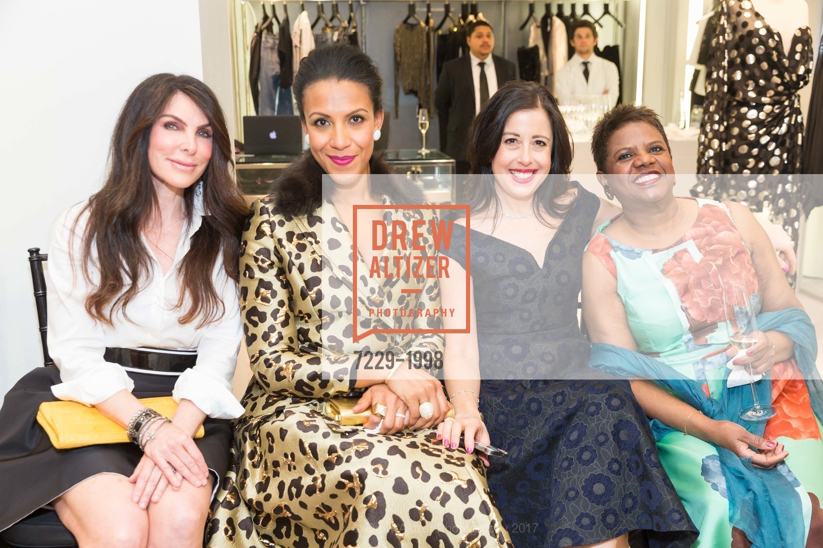 Lisa Zabelle, Nicole Civitello, Stephanie Murrillo, Merlene Randoll, Carolina Herrera Personal Appearance and Runway Fashion Show, Neiman Marcus, Couture, Third Floor. 150 Stockton St, March 29th, 2017, Photo #7229-1998 Lisa Zabelle, Nicole Civitello, Stephanie Murrillo, Merlene Randoll, Photo #7229-1998