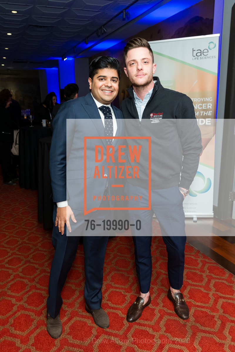 Vasudev Bailey, Nick Dane, Artis Ventures JP Morgan Cocktails and Conversations 2020, Merchant's Exchange Club. 75 Leidesdorff Street, January 12th, 2020, Photo #76-19990-0 Vasudev Bailey, Nick Dane, Photo #76-19990-0