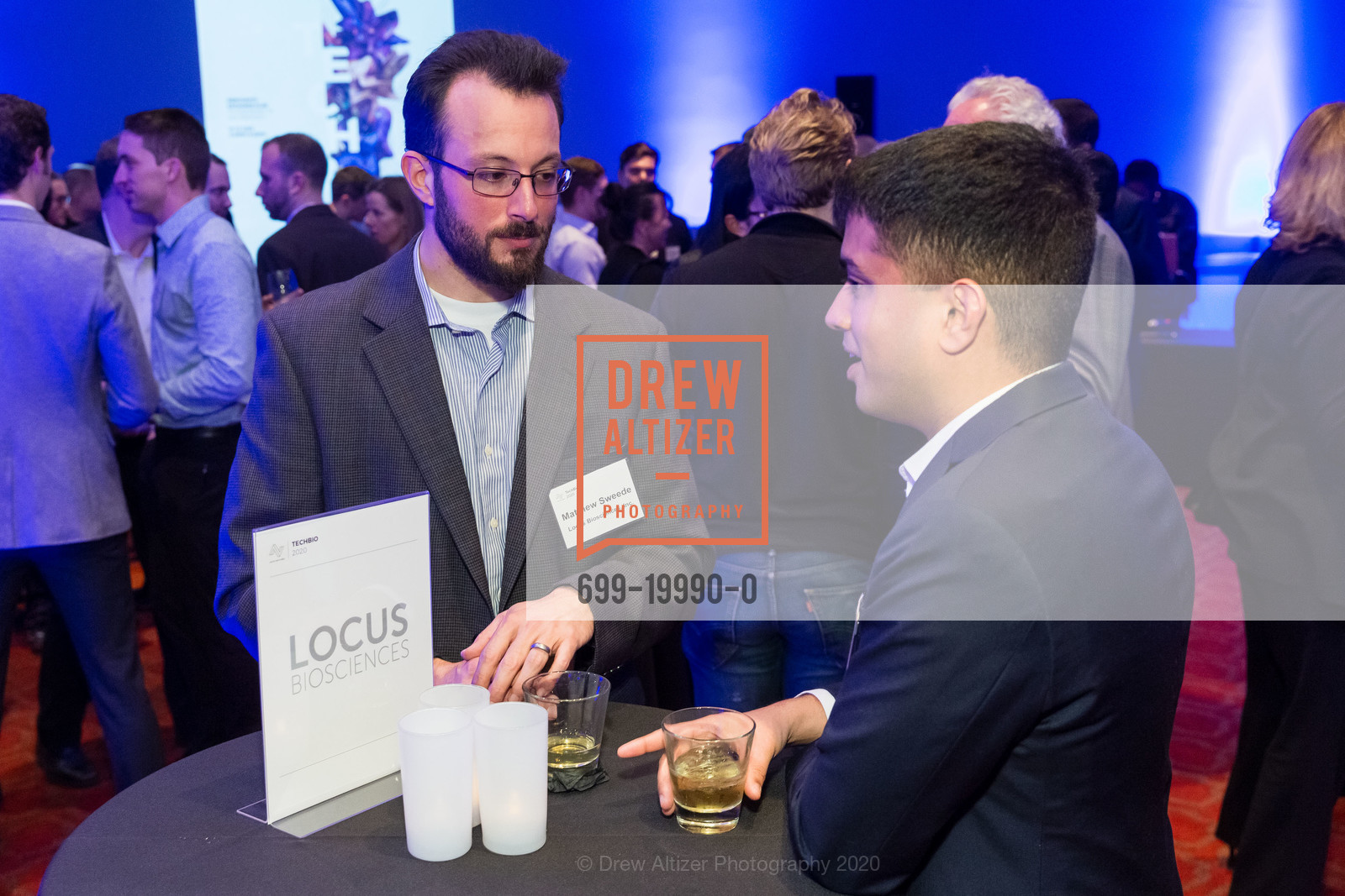 Matthew Sweede, Naveen Srivatsa, Artis Ventures JP Morgan Cocktails and Conversations 2020, Merchant's Exchange Club. 75 Leidesdorff Street, January 12th, 2020, Photo #699-19990-0 Matthew Sweede, Naveen Srivatsa, Photo #699-19990-0