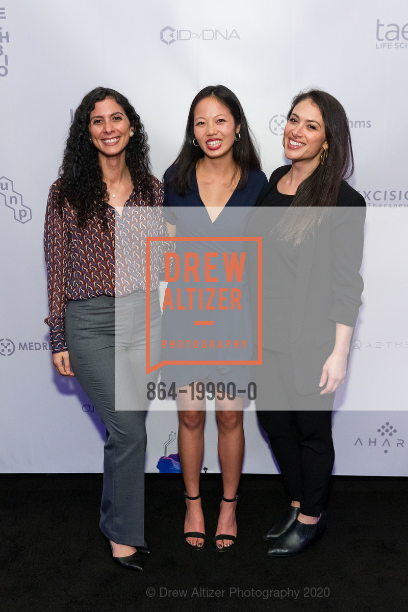 Ameena El-Bibany, Zoe Guttendorf, Megan Daugherty, Artis Ventures JP Morgan Cocktails and Conversations 2020, Merchant's Exchange Club. 75 Leidesdorff Street, January 12th, 2020, Photo #864-19990-0 Ameena El-Bibany, Zoe Guttendorf, Megan Daugherty, Photo #864-19990-0