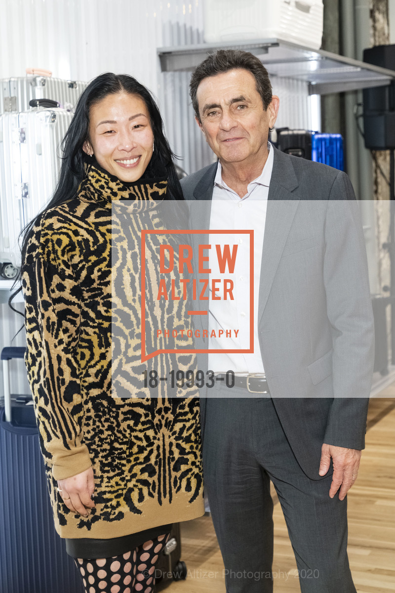 Sonya Yu, Neal Benezra, RIMOWA x FOG Design+Art Kickoff, RIMOWA. 222 Grant Avenue, January 13th, 2020, Photo #18-19993-0 Sonya Yu, Neal Benezra, Photo #18-19993-0