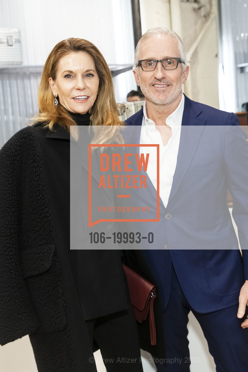 Penny Coulter, Jim Coulter, RIMOWA x FOG Design+Art Kickoff, RIMOWA. 222 Grant Avenue, January 13th, 2020, Photo #106-19993-0 Penny Coulter, Jim Coulter, Photo #106-19993-0