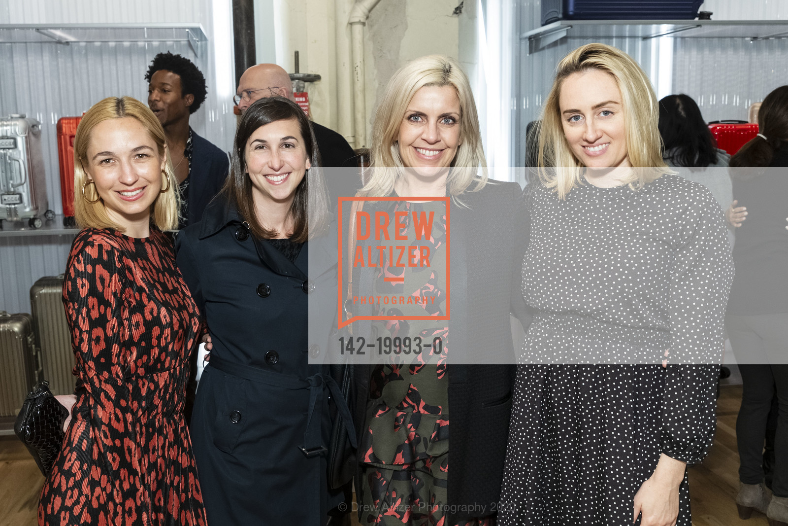 Jordan Swensson, Sydney Blumenkranz, RIMOWA x FOG Design+Art Kickoff, RIMOWA. 222 Grant Avenue, January 13th, 2020, Photo #142-19993-0 Jordan Swensson, Sydney Blumenkranz, Photo #142-19993-0