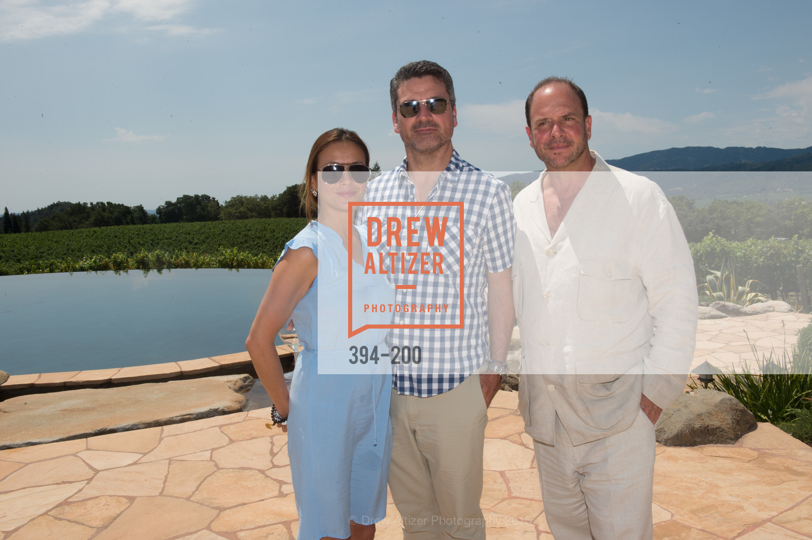 Evelyn Weber, Trevor Neilson, Barrett Wissman, Festival del Sole Brunello Cucinelli Luncheon Hosted by Hall Wines and Neiman Marcus, P\. 56 Auberge Rd, July 19th, 2015,Drew Altizer, Drew Altizer Photography, full-service agency, private events, San Francisco photographer, photographer california