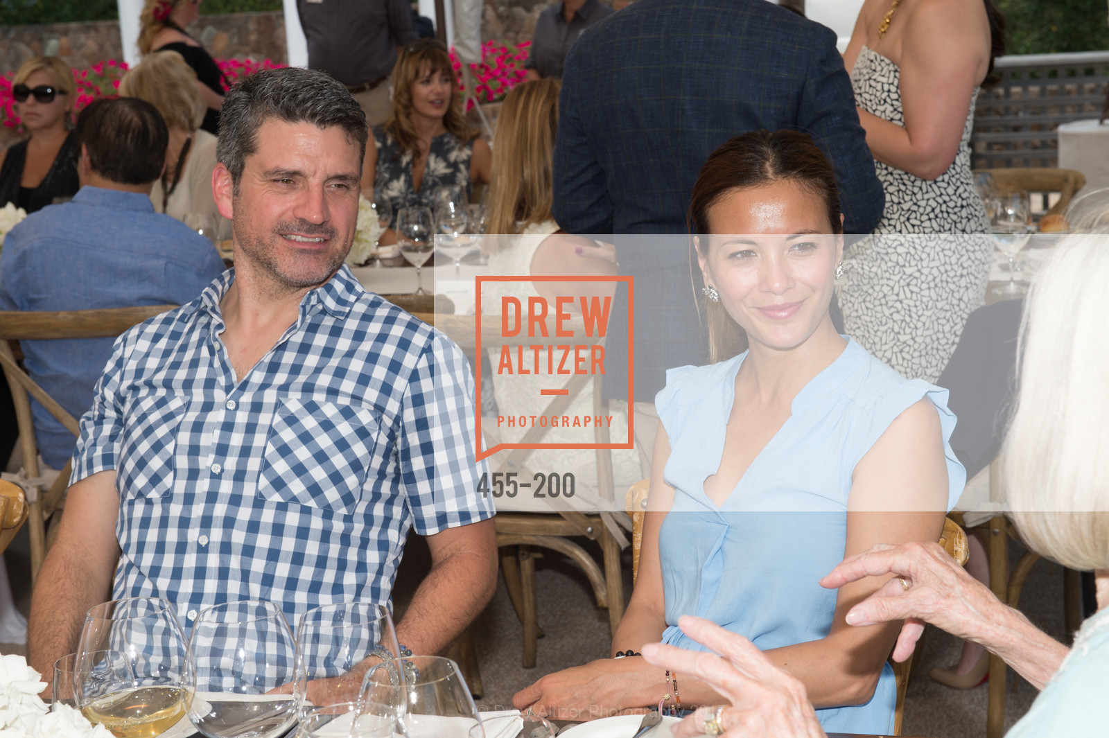 Trevor Neilson, Evelyn Weber, Gucci & Vogue Dinner, P\. P\, . 56 Auberge Rd, July 19th, 2015, Photo #455-200 Trevor Neilson, Evelyn Weber, Photo #455-200