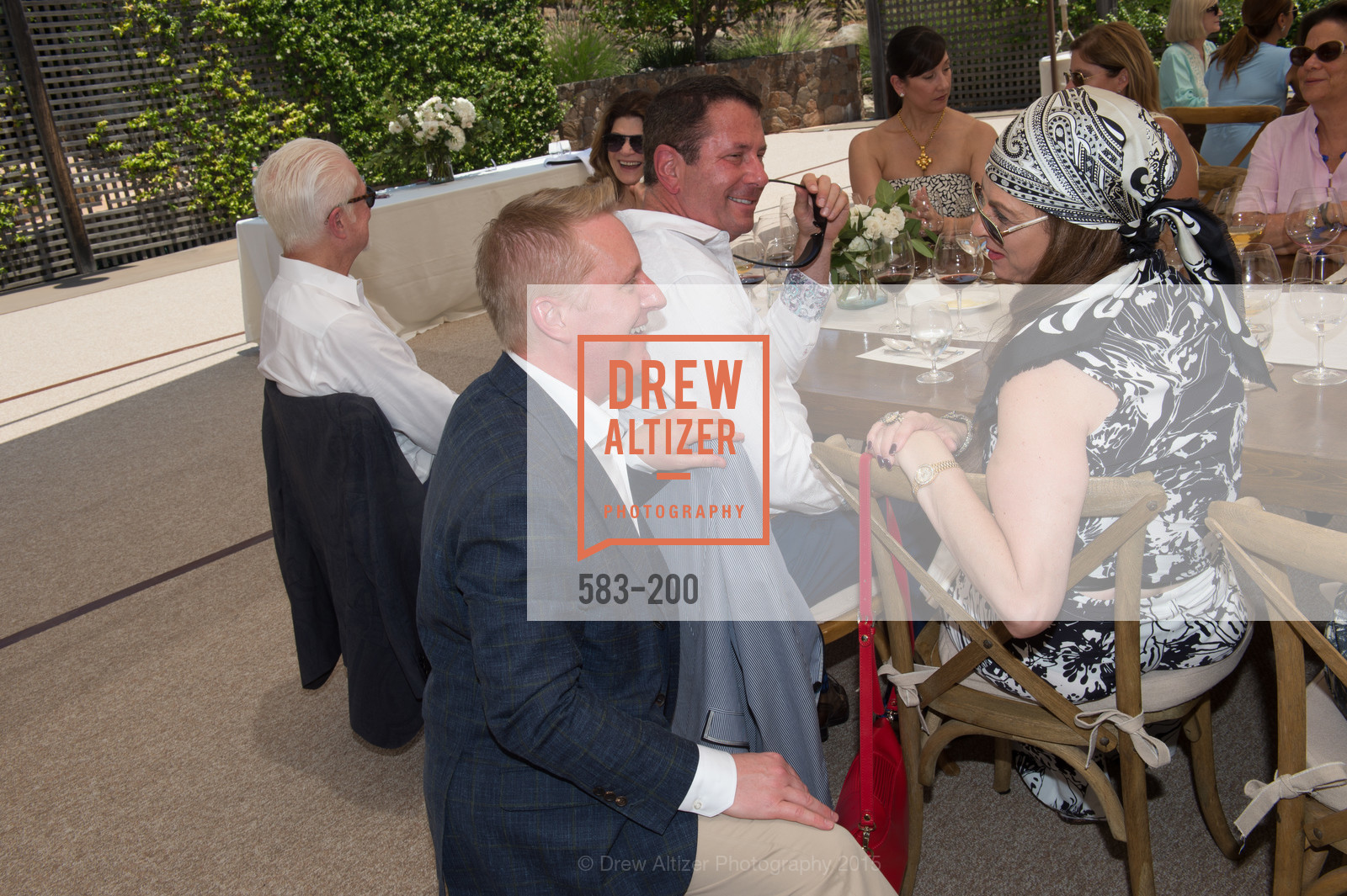 Jamie Broadhurst, Nancy Wertheim, Festival del Sole Brunello Cucinelli Luncheon Hosted by Hall Wines and Neiman Marcus, P\. 56 Auberge Rd, July 19th, 2015,Drew Altizer, Drew Altizer Photography, full-service agency, private events, San Francisco photographer, photographer california