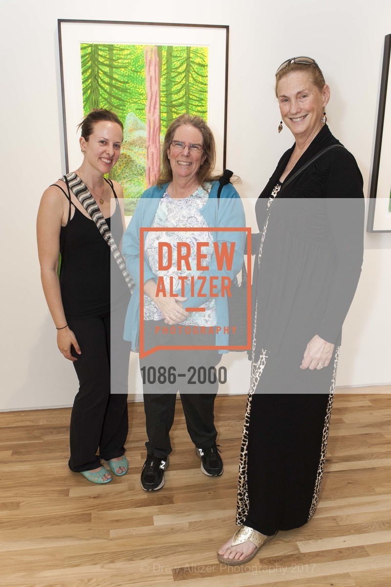 Sophie Greenberg, Stephanie Troyan, Anita Ostrom, David Hockney Opening at Gallery Pace Palo Alto, Pace Gallery, March 29th, 2017, Photo #1086-2000 Sophie Greenberg, Stephanie Troyan, Anita Ostrom, Photo #1086-2000