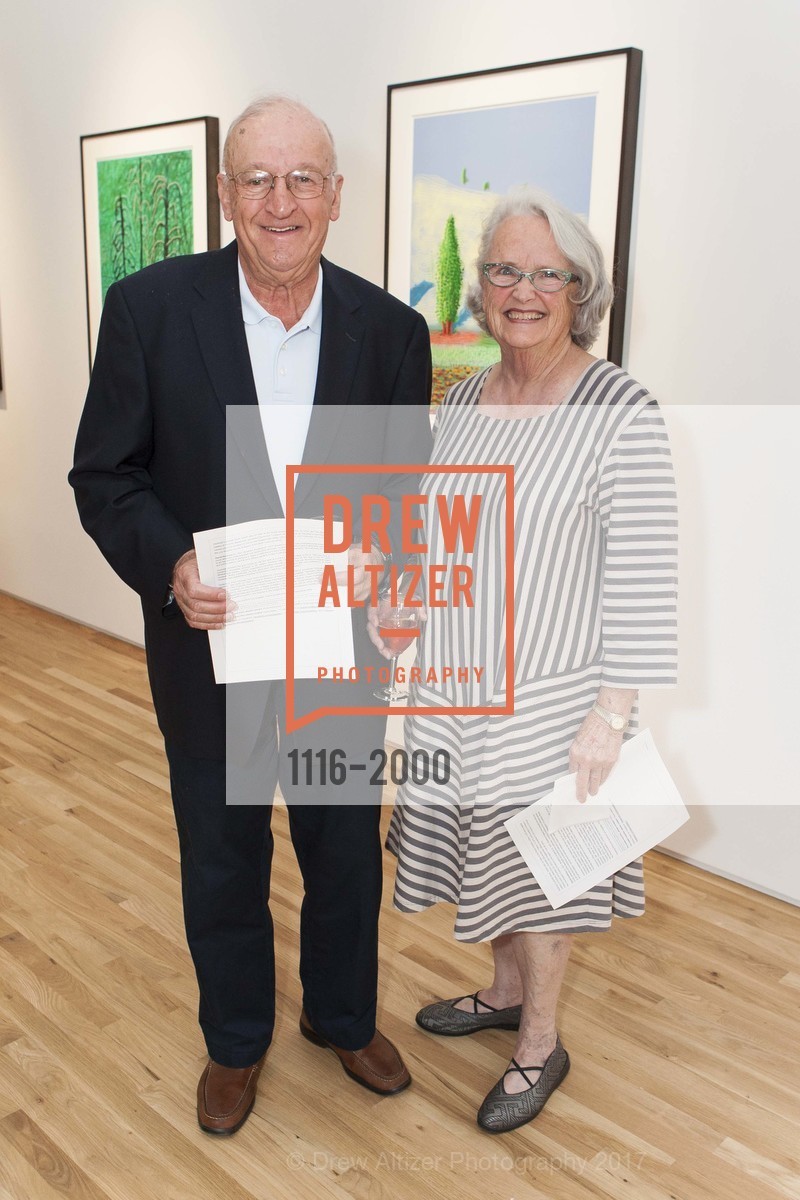 Robert Berman, Karen Berman, David Hockney Opening at Gallery Pace Palo Alto, Pace Gallery, March 29th, 2017, Photo #1116-2000 Robert Berman, Karen Berman, Photo #1116-2000