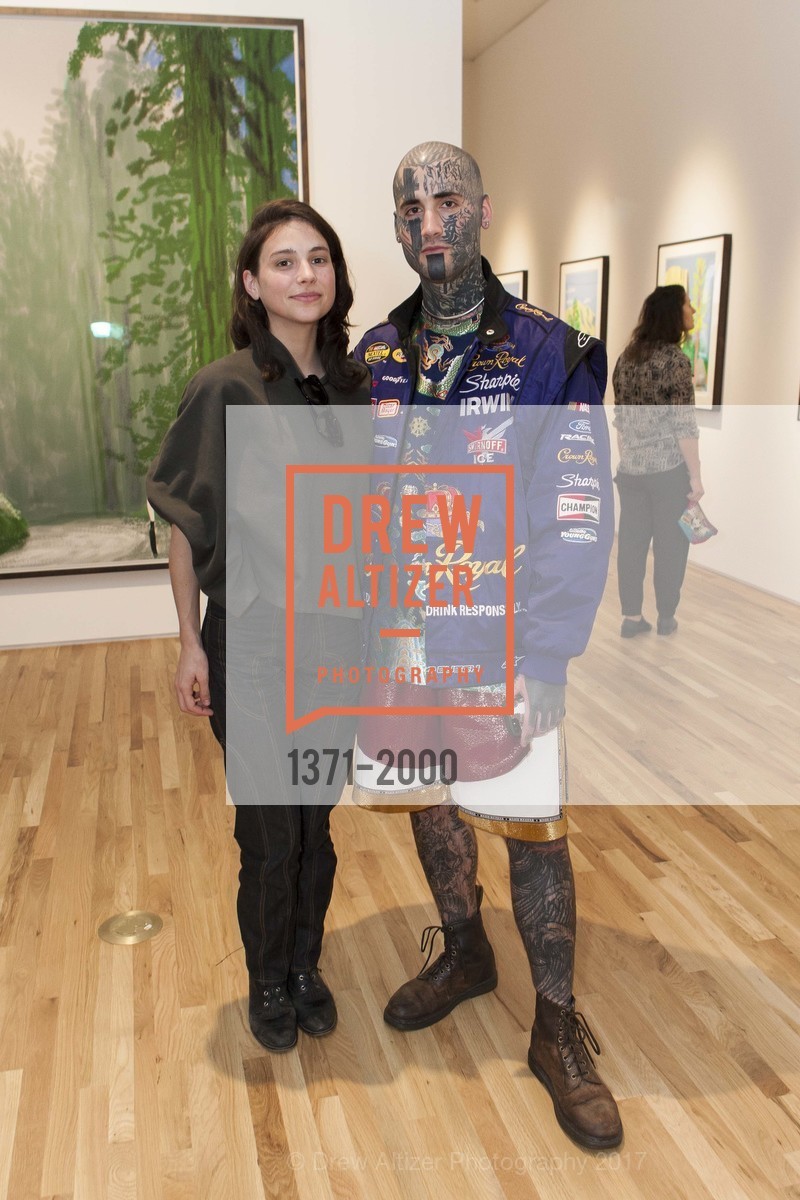 Danielle Gaito, Ben Dezakas, David Hockney Opening at Gallery Pace Palo Alto, Pace Gallery, March 29th, 2017, Photo #1371-2000 Danielle Gaito, Ben Dezakas, Photo #1371-2000