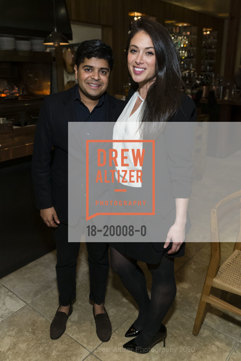 Vasudev Bailey, Megan Daugherty, Artis Ventures JP Morgan Dinner 2020, Cotogna Restaurant. 490 Pacific Avenue, January 15th, 2020, Photo #18-20008-0 Vasudev Bailey, Megan Daugherty, Photo #18-20008-0