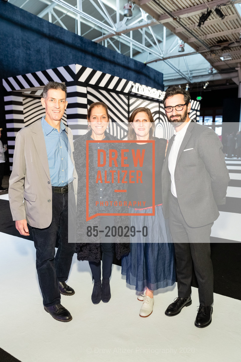 Kevin King, Meridee Moore, Jennifer Dunlop Fletcher, Joseph Becker, FOG Design+Art Preview Gala 2020, Fort Mason Festival Pavilion, January 15th, 2020, Photo #85-20029-0 Kevin King, Meridee Moore, Jennifer Dunlop Fletcher, Joseph Becker, Photo #85-20029-0