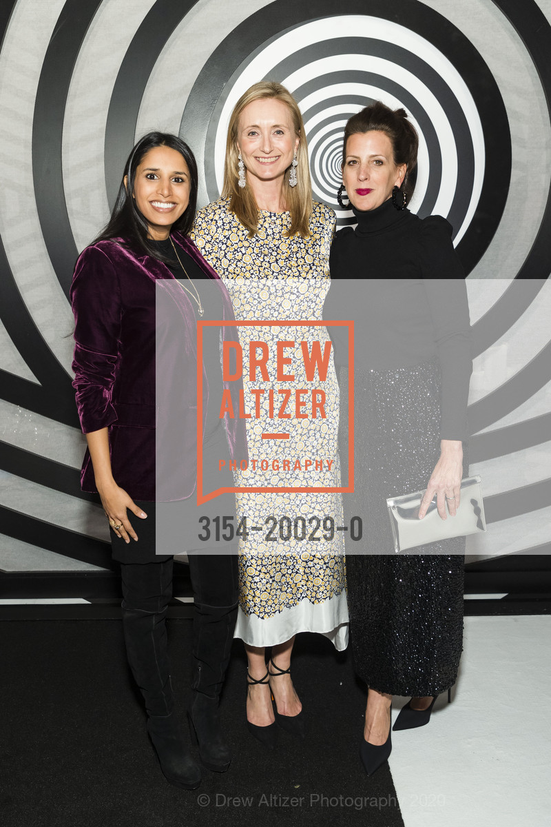 Selima Jacobson, Louise Armour, Susan Collins Weir, FOG Design+Art Preview Gala 2020, Fort Mason Festival Pavilion, January 15th, 2020, Photo #3154-20029-0 Selima Jacobson, Louise Armour, Susan Collins Weir, Photo #3154-20029-0