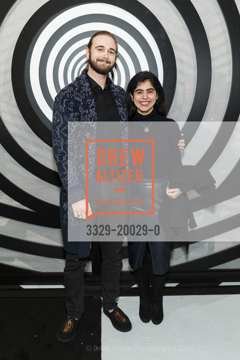 Ned Geeslin, Azalea Irani, FOG Design+Art Preview Gala 2020, Fort Mason Festival Pavilion, January 15th, 2020, Photo #3329-20029-0 Ned Geeslin, Azalea Irani, Photo #3329-20029-0