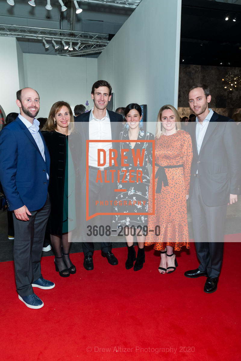 Adrian Rosenkranz, Heather Rosenkranz, Erik Blumenkranz, Margaret Greenberg, Sydney Blumenkranz, Scott Blumenkranz, FOG Design+Art Preview Gala 2020, Fort Mason Festival Pavilion, January 15th, 2020, Photo #3608-20029-0 Adrian Rosenkranz, Heather Rosenkranz, Erik Blumenkranz, Margaret Greenberg, Sydney Blumenkranz, Scott Blumenkranz, Photo #3608-20029-0