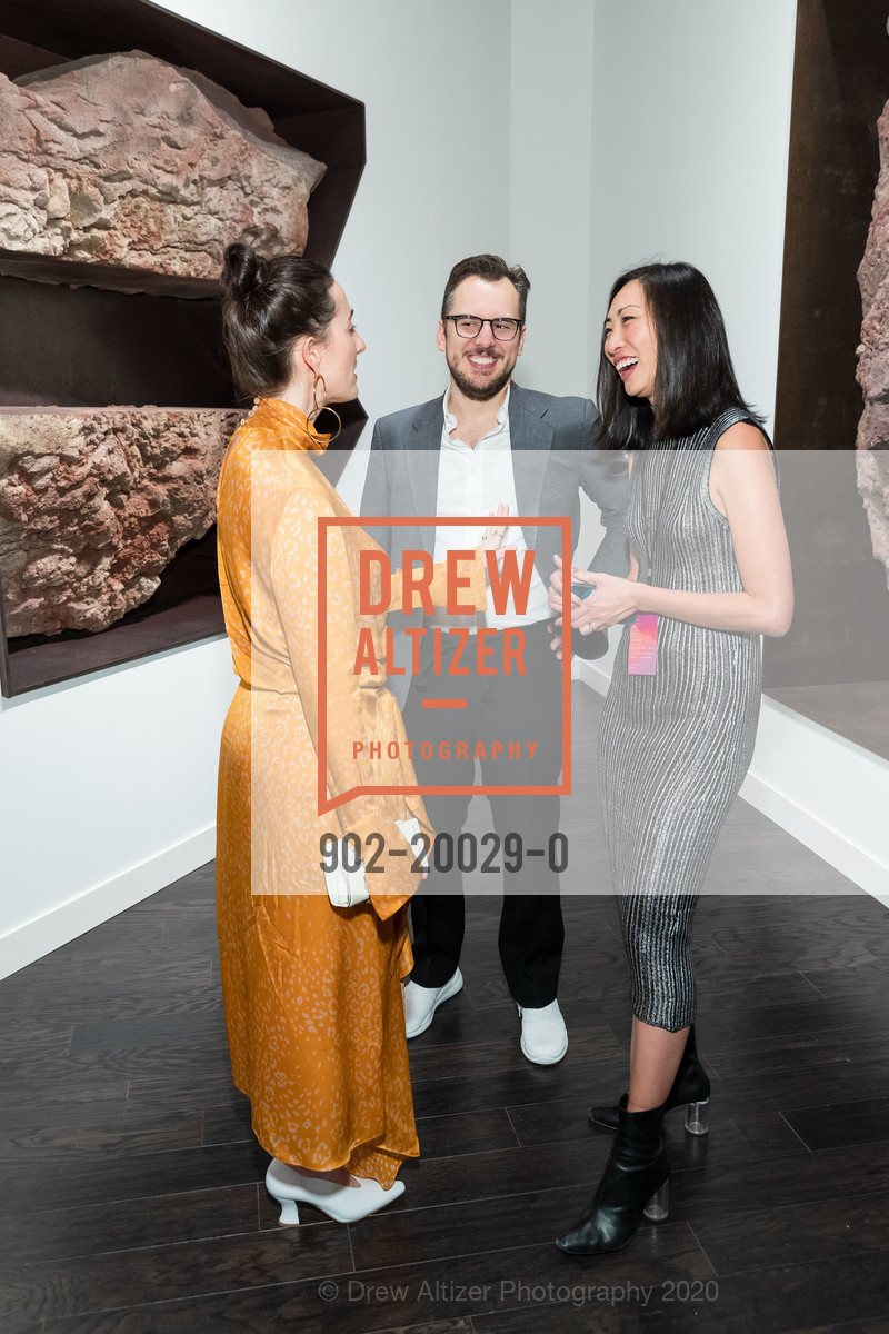 Kaitlyn Krieger, Mike Krieger, Kelly Huang, FOG Design+Art Preview Gala 2020, Fort Mason Festival Pavilion, January 15th, 2020, Photo #902-20029-0 Kaitlyn Krieger, Mike Krieger, Kelly Huang, Photo #902-20029-0