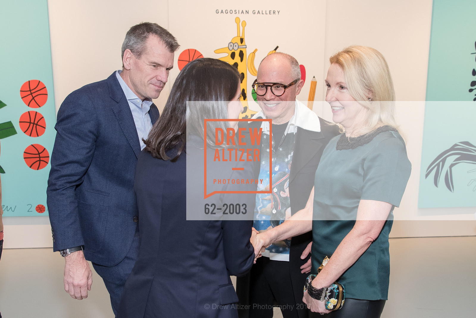 Gary Steele, Stephen Rice, Ann Girard, Ed Ruscha and Jonas Wood Opening Reception at Gagosian Gallery, Gagosian Gallery, March 30th, 2017, Photo #62-2003 Gary Steele, Stephen Rice, Ann Girard, Photo #62-2003