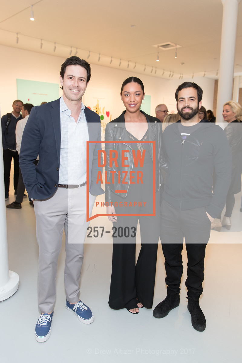 Ken Maxwell, Angela Williams, Anil Ranadive, Ed Ruscha and Jonas Wood Opening Reception at Gagosian Gallery, Gagosian Gallery, March 30th, 2017, Photo #257-2003 Ken Maxwell, Angela Williams, Anil Ranadive, Photo #257-2003