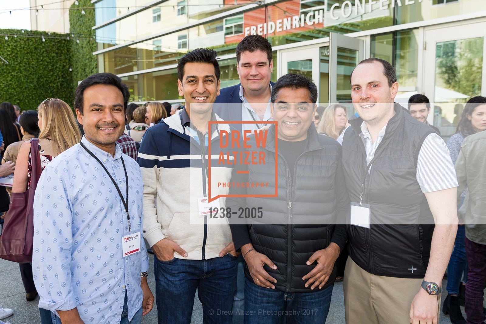 Dev Das, Neeraj Vadhan, Matthew Pellerin, Rajeev Butani, TEDxPaloAlto at the Oshman Family JCC, Oshman Familiy JCC, March 31st, 2017, Photo #1238-2005 Dev Das, Neeraj Vadhan, Matthew Pellerin, Rajeev Butani, Photo #1238-2005