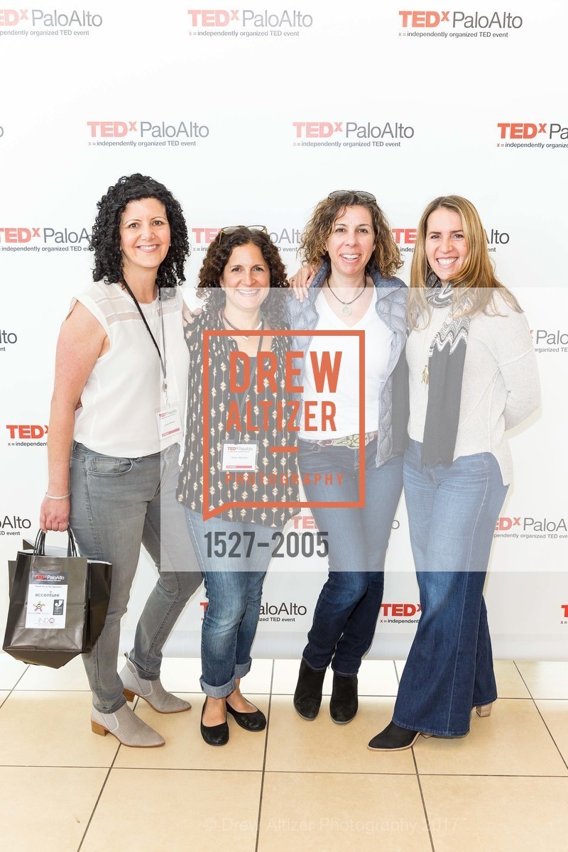 Lauren Berman, Hilary Weisfeld, Sharon Leslie, Susan Steiner Saal, TEDxPaloAlto at the Oshman Family JCC, Oshman Familiy JCC, March 31st, 2017, Photo #1527-2005 Lauren Berman, Hilary Weisfeld, Sharon Leslie, Susan Steiner Saal, Photo #1527-2005
