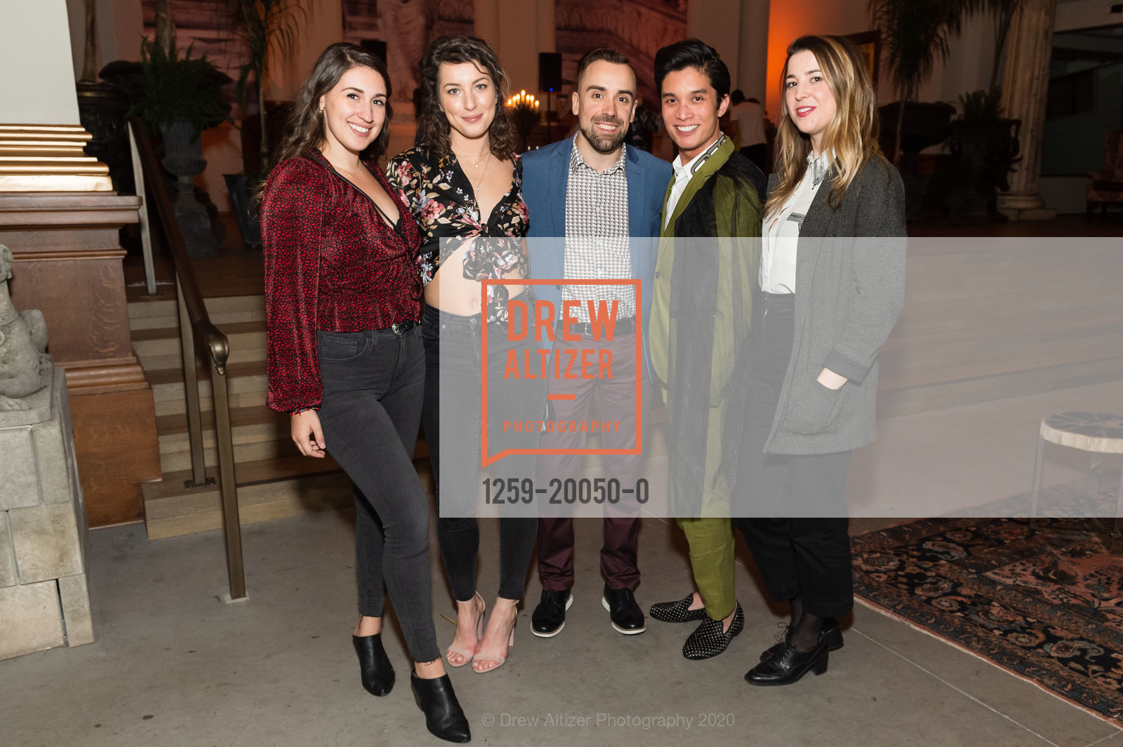 Elisa Herman, Kristein Struble, Mike Murphy, Kenneth Pong, Caitlin Clark, FOG Party with DRIFT at Saint Joseph's Arts Society, Saint Joseph's Arts Society, January 17th, 2020, Photo #1259-20050-0 Elisa Herman, Kristein Struble, Mike Murphy, Kenneth Pong, Caitlin Clark, Photo #1259-20050-0