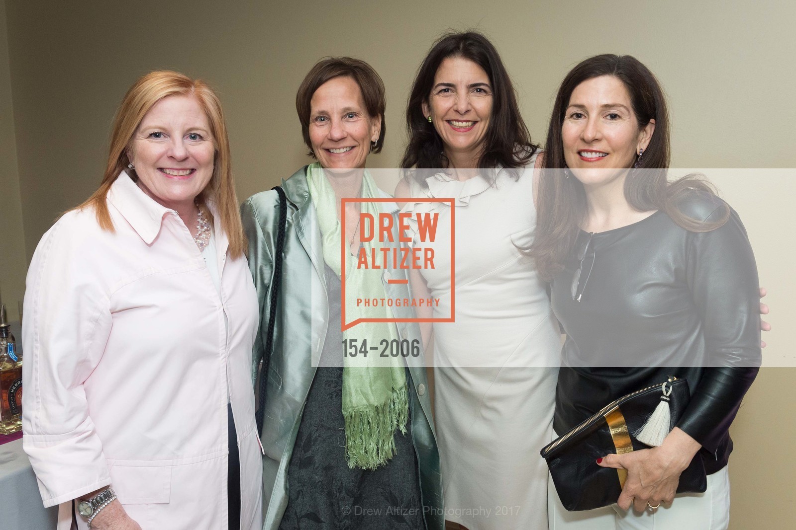 Fran Fischer, Nancy Weber, Carrie Novatney, Lisa Odyniec, Compass Family Services Spring Benefit 2017, Bentley Reserve. 301 Battery Street SF, April 5th, 2017, Photo #154-2006 Fran Fischer, Nancy Weber, Carrie Novatney, Lisa Odyniec, Photo #154-2006