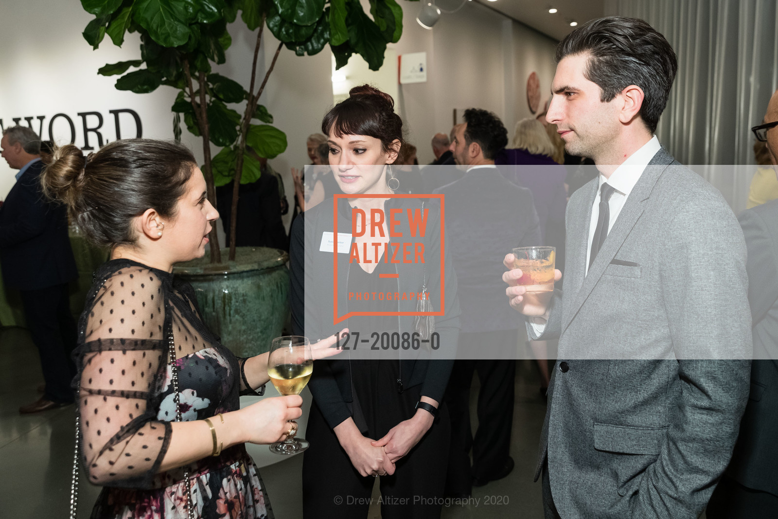 Cait Molloy, Susie Kantor, Tyler Scheidt, Manetti Shrem Museum Winter Gala 2020, Manetti Shrem Museum. 254 Old Davis Rd, January 25th, 2020, Photo #127-20086-0 Cait Molloy, Susie Kantor, Tyler Scheidt, Photo #127-20086-0