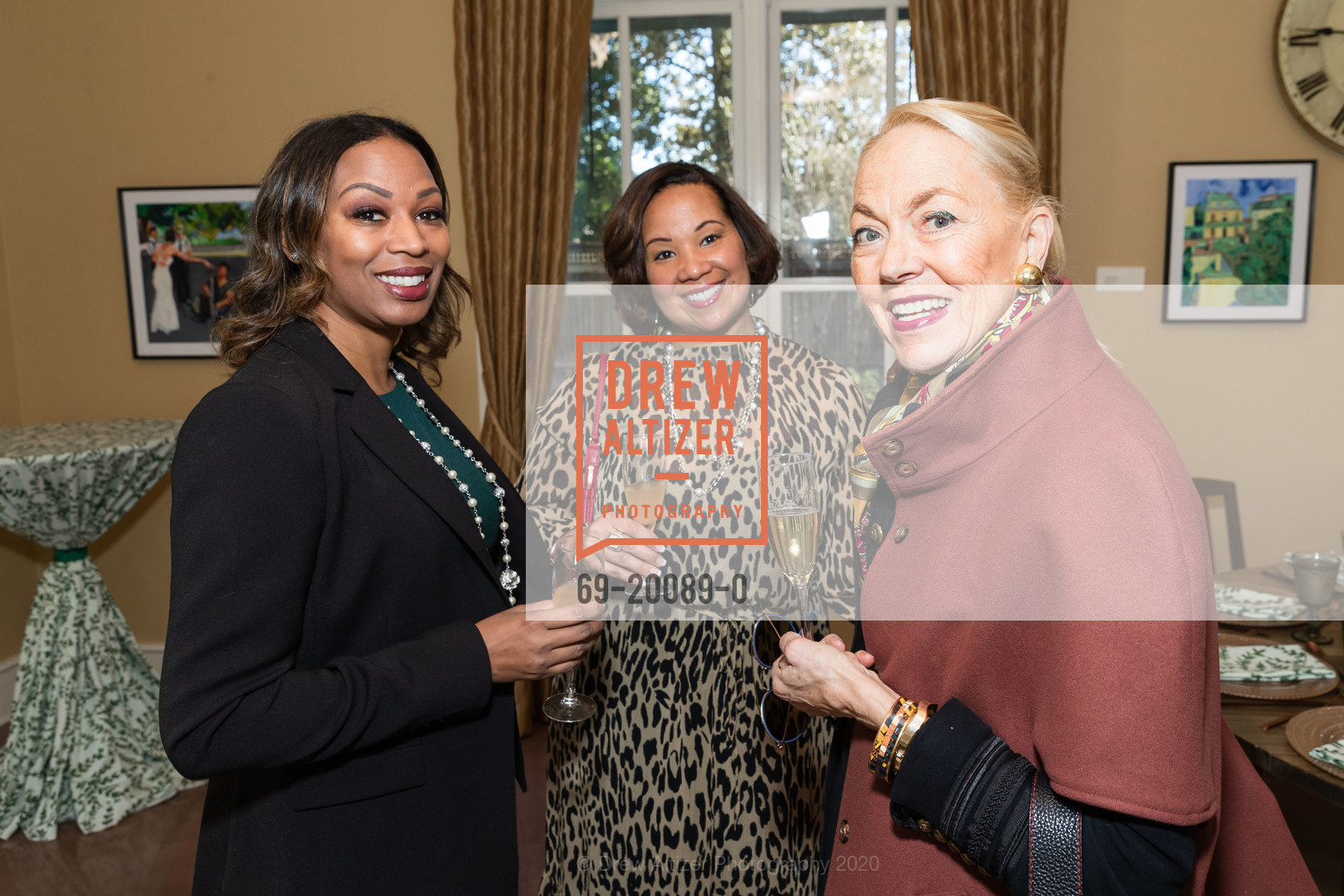 Ashley Murray, Monica Poindexter, Adria Bini, Winter Gala Chancellor's Brunch, Private Residence, January 26th, 2020, Photo #69-20089-0 Ashley Murray, Monica Poindexter, Adria Bini, Photo #69-20089-0