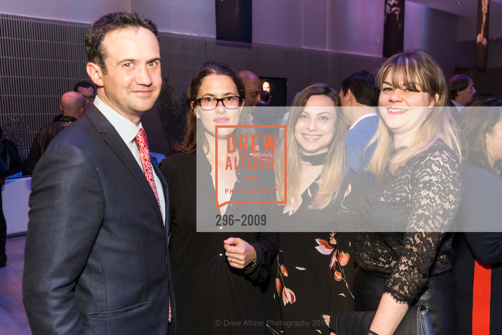 Andrew Whitaker, Alex Whitaker, Sara Rubin, Claire Alfrey, SFFILM 60th Anniversary Celebration, Yerba Buena Center for the Arts, The Forum. 701 Mission St, April 7th, 2017, Photo #296-2009 Andrew Whitaker, Alex Whitaker, Sara Rubin, Claire Alfrey, Photo #296-2009